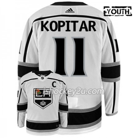 Børn NHL Los Angeles Kings Trøje ANZE KOPITAR 11 Adidas Hvid Authentic